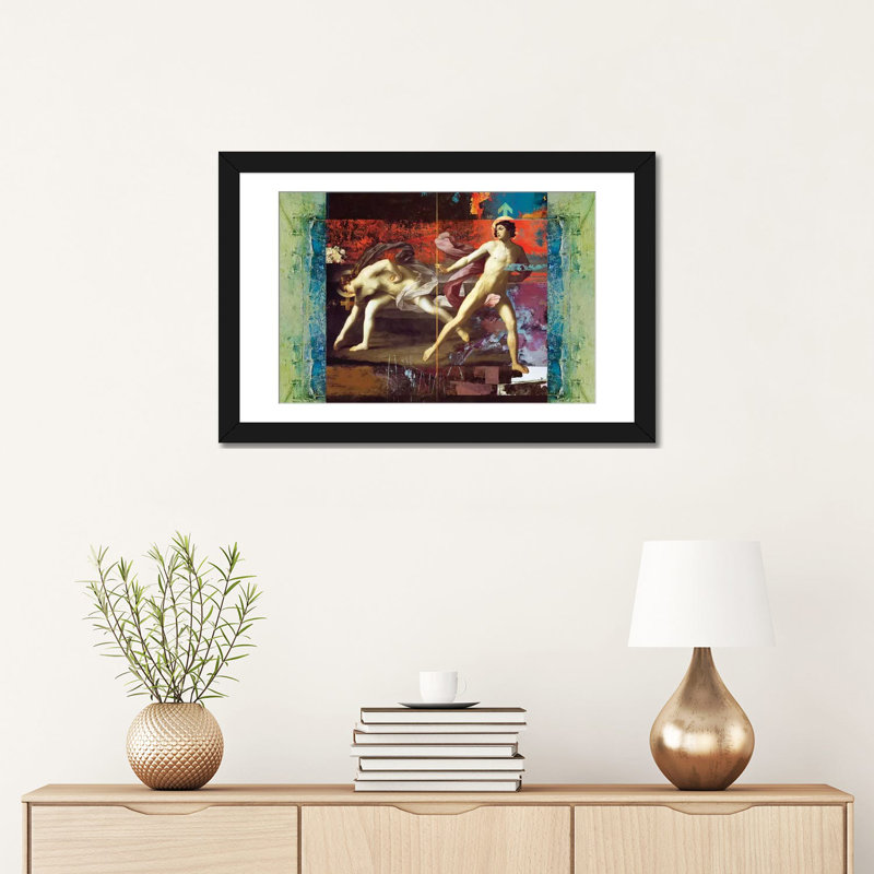 « it & it », impression sur toile, H 16 po x l 24 po x P 1 po, Papier beaux-arts encadré noir