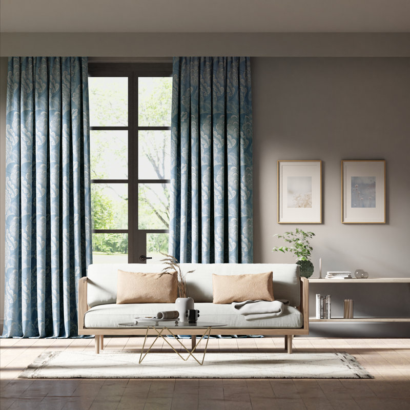 Flourish Fabric, Blue