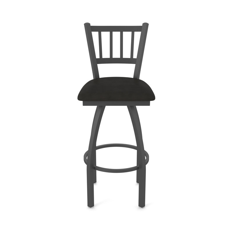 Tabouret pivotant XL 810 Contessa, Étain, Vinyle - espresso Canter, Tabouret de bar (siège d’une hauteur de 30 po)