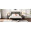 Ensemble de chambre à coucher 3 pièces, lit plateforme avec deux lumières de chevet, table de chevet 2 tiroirs-1764353131-1764353132