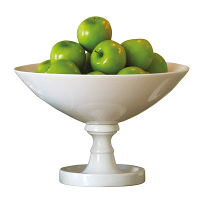 White Pedestal Bowl