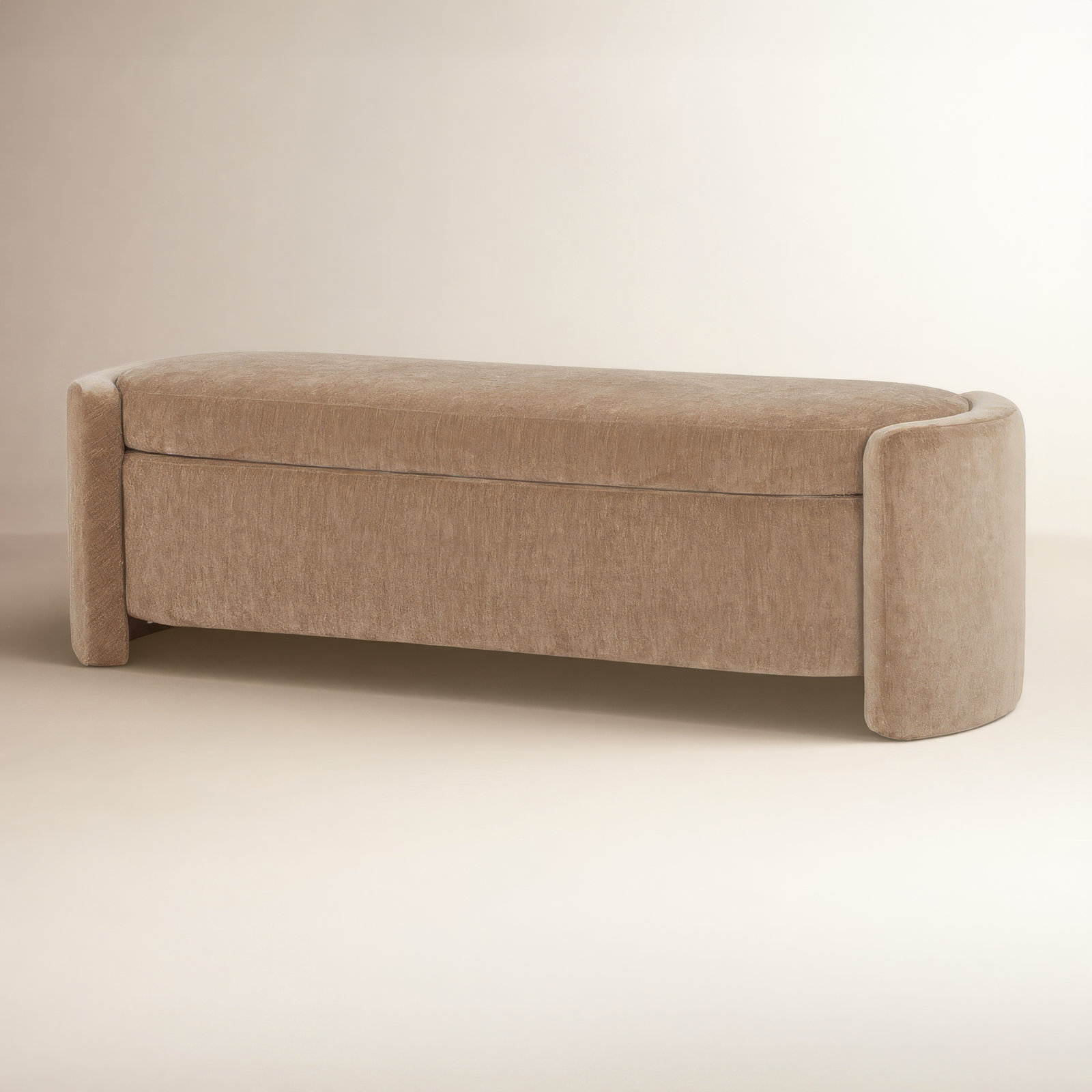 Mizel 62" Entryway Bench, Chocolate Performance Chenille