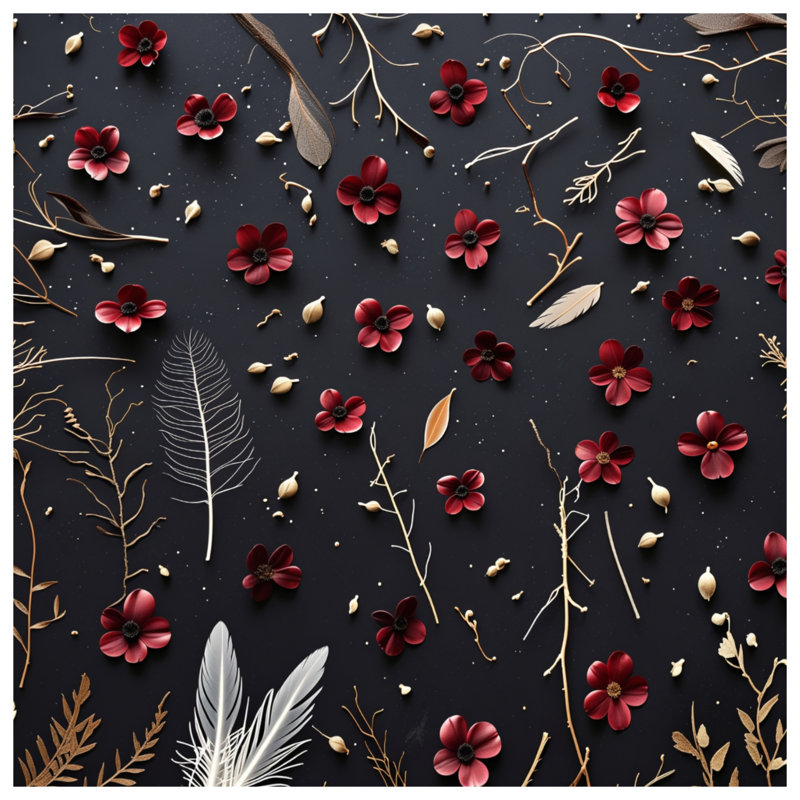 Tapis de bain floral, 34in W x 21in L