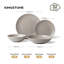 32-piece Stoneware Dinnerware Set, Matte Ceramic Plates And Bowls Set, Morandi Colour Tableware, Service For 8-131097980