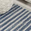 Tapis crème / bleu marine à rayures berbères Baumgardner-582425135