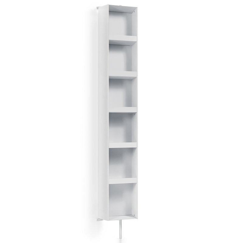 Tour à linge autoportante l 10,4 po x H 69,3 po x P 9,25 po Linea Ciacole, blanc