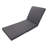 Acacia Wood Chaise Lounge with Cushion - Teak Finish Outdoor Recliner with 3-Fold Water-Repellent Cushion, 300lbs Capacity-861301235
