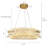 1-Light Dimmable Led Drum Crystal Tiered Chandelier