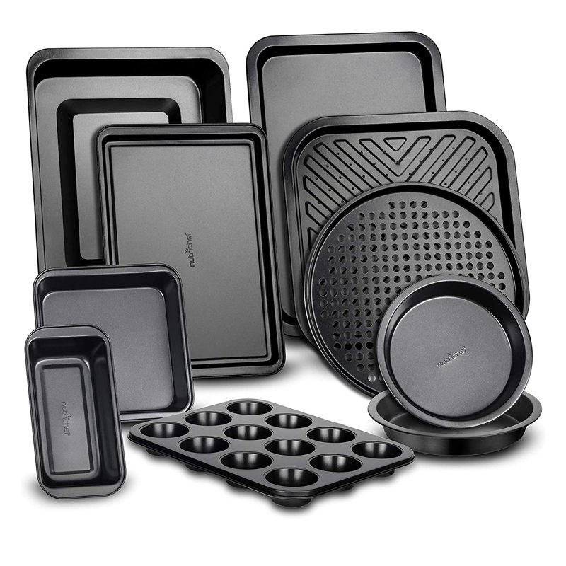NutriChef 20 Piece Non-Stick Carbon Steel Bakeware Set