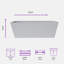 Bini Window Box, Contemporary Concrete Effect Plant Pot, Outdoor Windowsill Planter with Drainage Plug-166005206-166005205