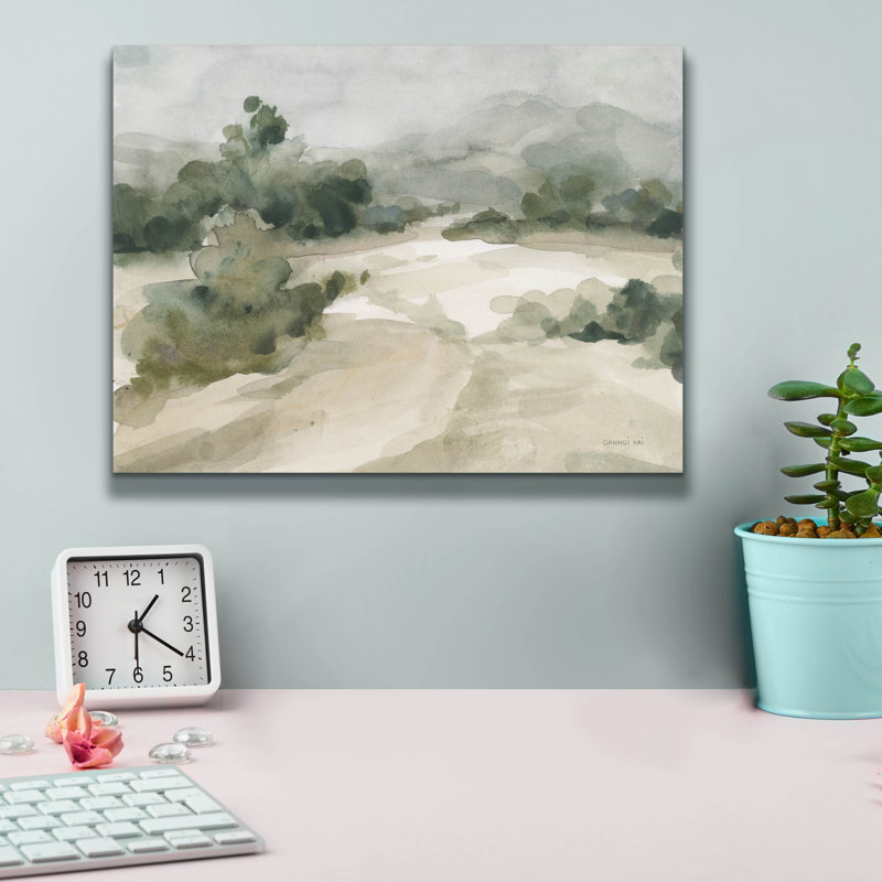 «Verdant 2» par Danhui Nai, art mural sur toile, H 12 pi x l 16 pi