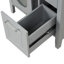 Meuble-lavabo 24 po avec lavabo, meuble-lavabo avec deux tiroirs et porte, tablette réglable, bois massif et panneau de fibres à densité moyenne-271755705