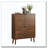 Shoe Cabinet, 31.5-Inch Walnut Shoe Storage Cabinet,, Fence Shoe Cabinet With 2 Flip Drawers