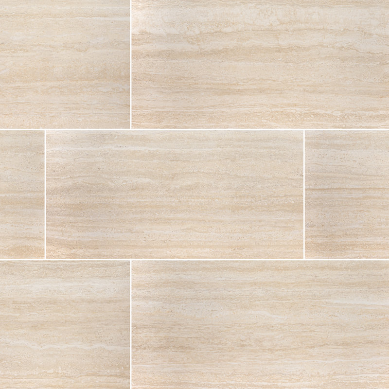 Carrelage de sol et de mur en porcelaine mate 24 po x 48 po Rosano, Velina