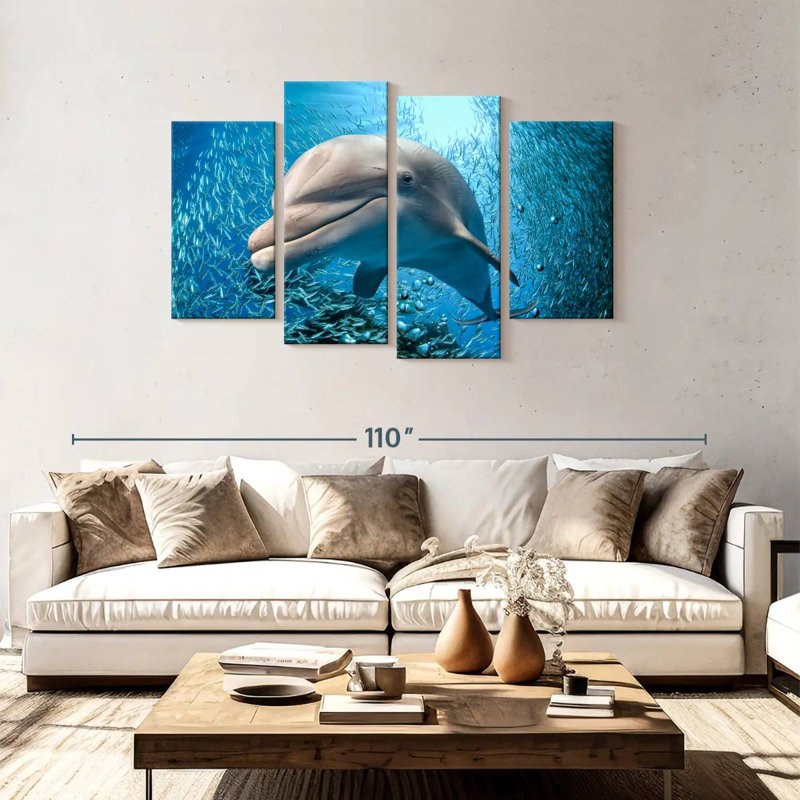 Brampt Dolphin Close Up, 48'' H x 75'' W