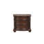 Table de chevet basculante de conception européenne 1 pièce avec mobilier de chambre à coucher traditionnel à plateau en marbre véritable 3 tiroirs