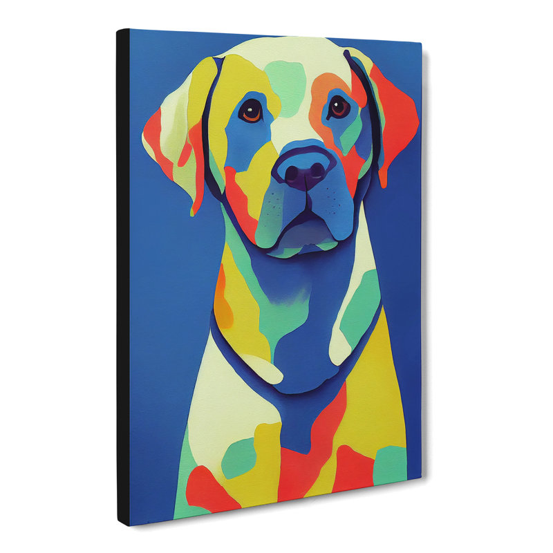 Diandre Labrador Retriever Abstract Vol.6 - Wrapped Canvas, 50cm H x 35cm W x 3cm D