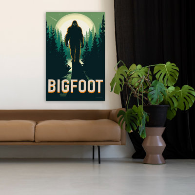 Film Bigfoot - Bigfoot Forest Moon Pacific Northwest Art