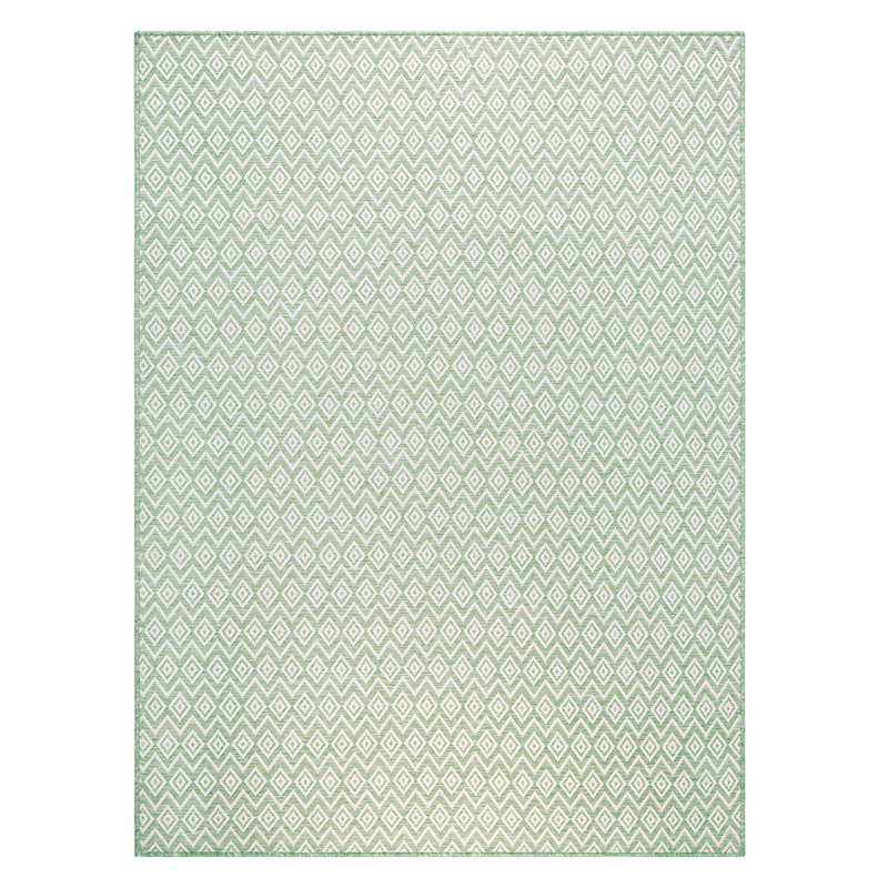 NICOLE MILLER NEW YORK Corin Small Diamonds Outdoor Area Rug, Rectangle 7'1" x 10'2"