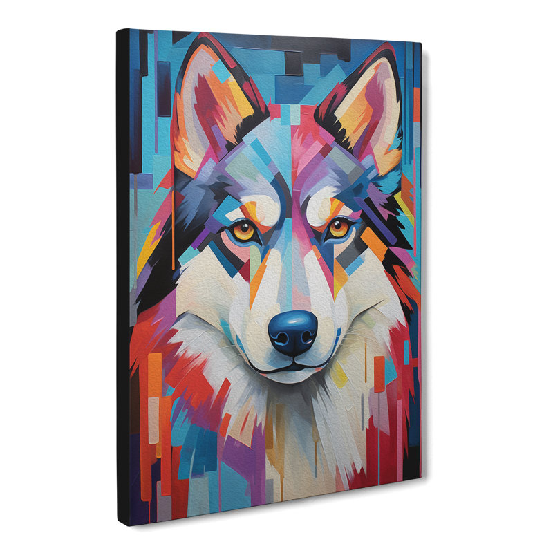 Husky Constructivism - Wrapped Canvas, 50cm H x 35cm W x 3cm D