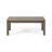 Temecula outdoor acacia wood 4-seater chat set: gray finish with dark gray cushions, loveseat, coffee table & 2 club chairs