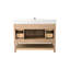 Ensemble de meuble-lavabo simple autoportant 48 po avec plateau en pierre d'ingénierie Marissa-891738524