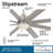 Slipstream 65" 8-Blade LED Smart Standard Ceiling Fan with Remote Control and Light Kit Included-41666968