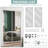 60" x 80" Steel Frame & Full Size Mirror Sliding Closet Doors with Installation Hardware Kit-118319410