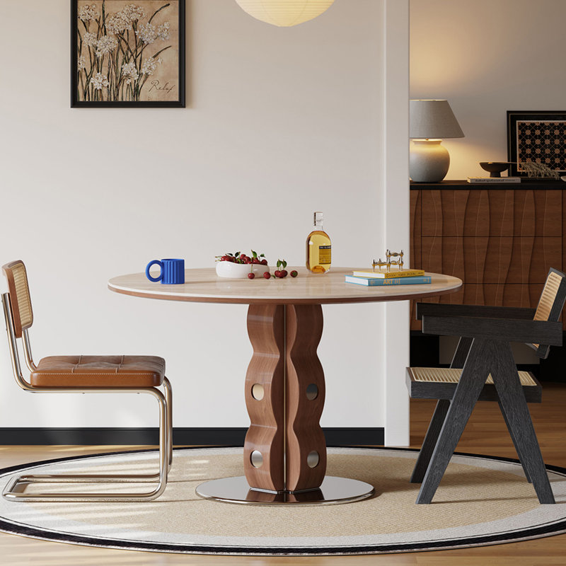 Table de salle à manger, H 29,35 po x L 35,43 po x l 35,43 po