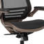Fauteuil de direction en filet à dossier moyen avec accoudoirs rabattables Mignone