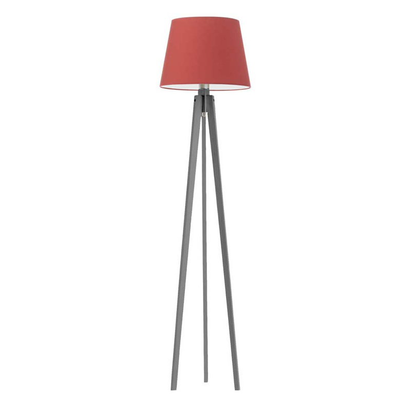 Araby 158cm Tripod Floor Lamp, Grey, Red