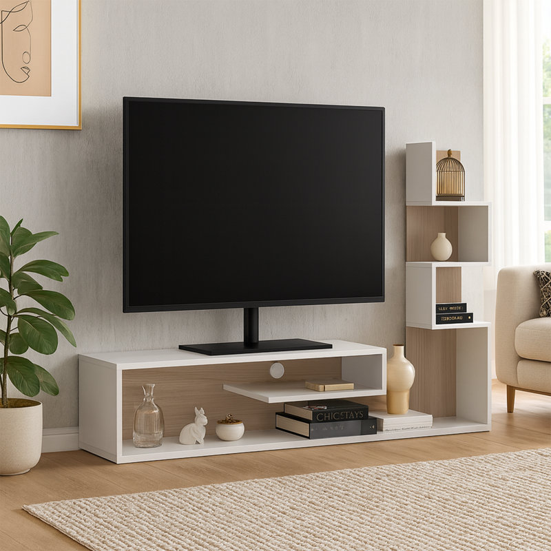 Meuble télé pour téléviseur de 60 po ou moins avec une base