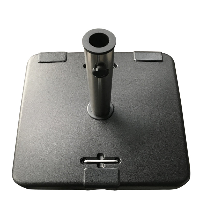 Base de parasol en béton - 119 lb, noir, béton d'extérieur 13 lb
