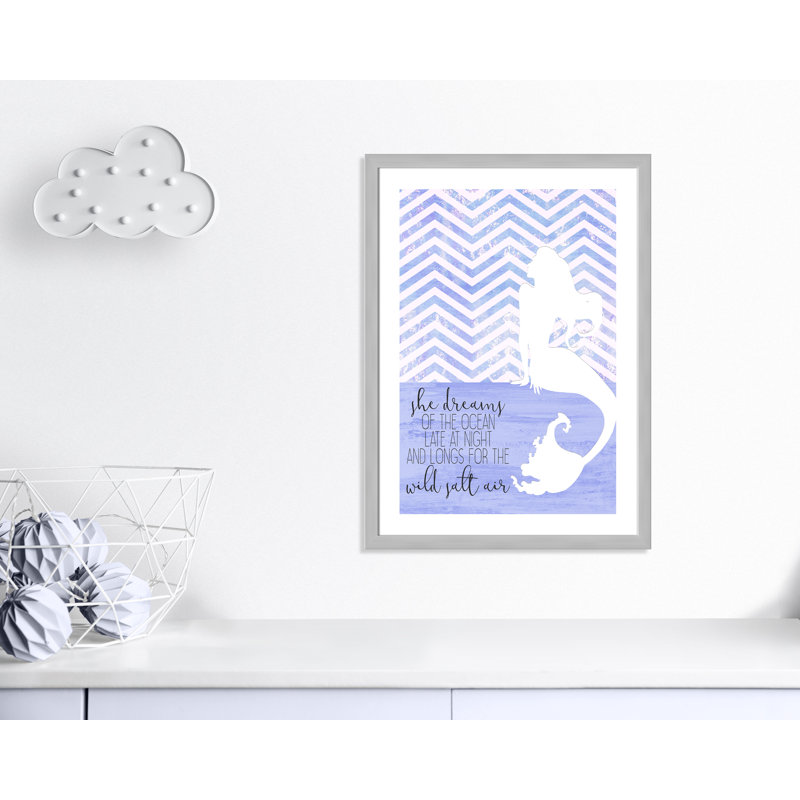 Adhésif décoratif She Dreams, H 34,5 po x l 24,5 po x P 0,6 po, Encadré plat argent