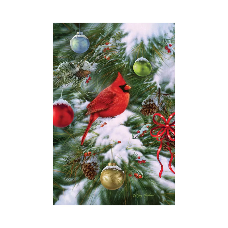 Cardinal Ornaments by Greg & Company - Wrapped Canvas Gallery-Wrapped Canvas Giclée, 20.32 cm H x 30.48 cm W