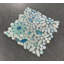 Carreau de mosaïque en verre à motif floral - tuile décorative murale et dosseret