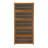 10-layer Rectangular Freestanding Bamboo Shoe Cabinet with Doors