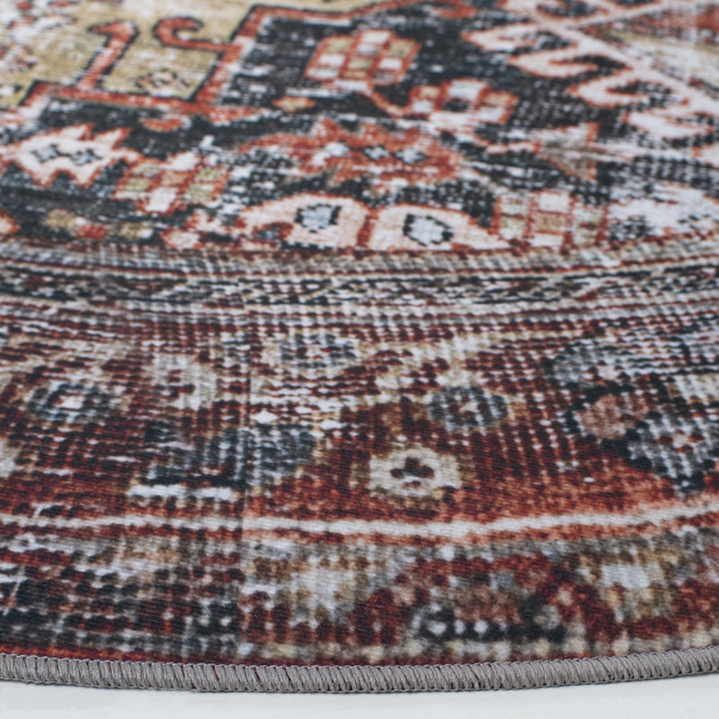 Allan Washable Oriental Indoor Rug, Rectangle 9' x 12'