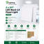 Panneau lumineux DEL intégré rétroéclairé E2 Lighting 2' x 2' à usage commercial avec batterie de secours, puissance et température de couleur sélectionnables (ensemble de 2)