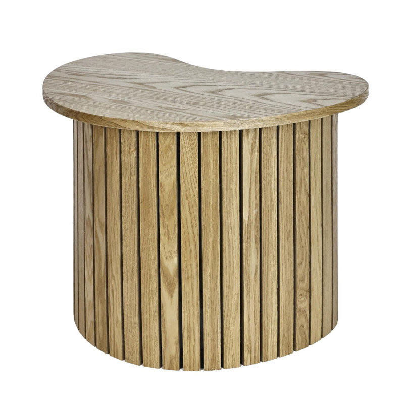 Pedestal Irregular Side Table