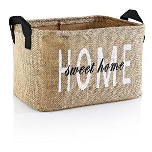 Stylish Jute Storage Basket, Light Brown, 11.8 x 7.1 x 8.7 inches | 100% Natural Jute, Eco-Friendly & Durable | Ideal for Organizing Home, Nursery, or Office | Easy to Clean with Damp Cloth