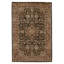 High-Quality Hand-Knotted Black And Wine Area Rug