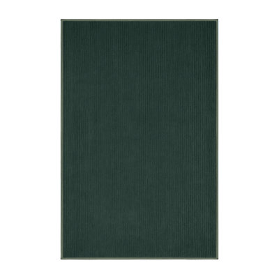 Tapis vert uni lavable à la machine