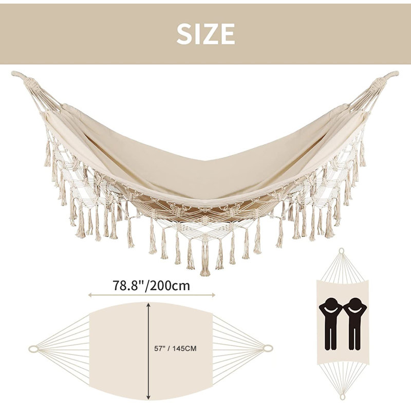 Hamac double, paquet de 1 (beige), Beige