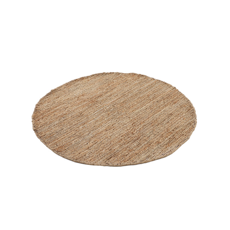 Nala Handwoven Nature Jute Beige Rug, Round 300cm