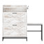 Armoire à chaussures de grande capacité de style maison de campagne avec tiroirs réglables et tablettes ouvertes pour l'organisation du vestibule-1487487396-1474724115