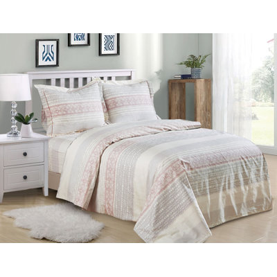 Ensemble de housse de couette French Cream Rose