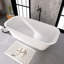 67" Freestanding Soaking Acrylic Bathtub