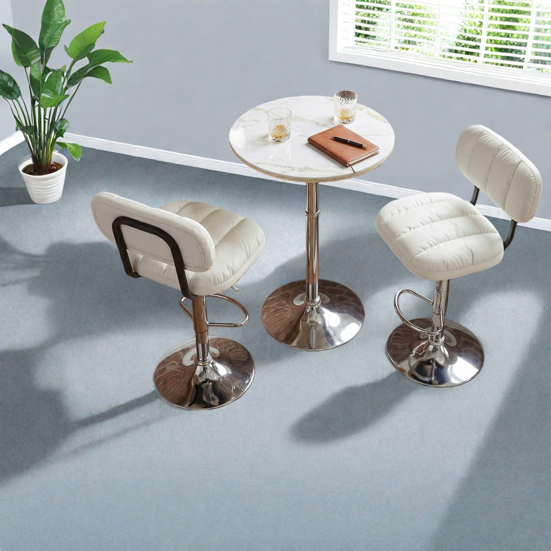 Ensembles de table de salle à manger compacts (doivent inclure à la fois la table et la chaise), ensemble de cuisine moderne Marble Pu