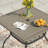 Jayc Square Steel Outdoor Dining Table with 1.65'' Umbrella Hole, Slatted Tabletop and Storage Space-870967390